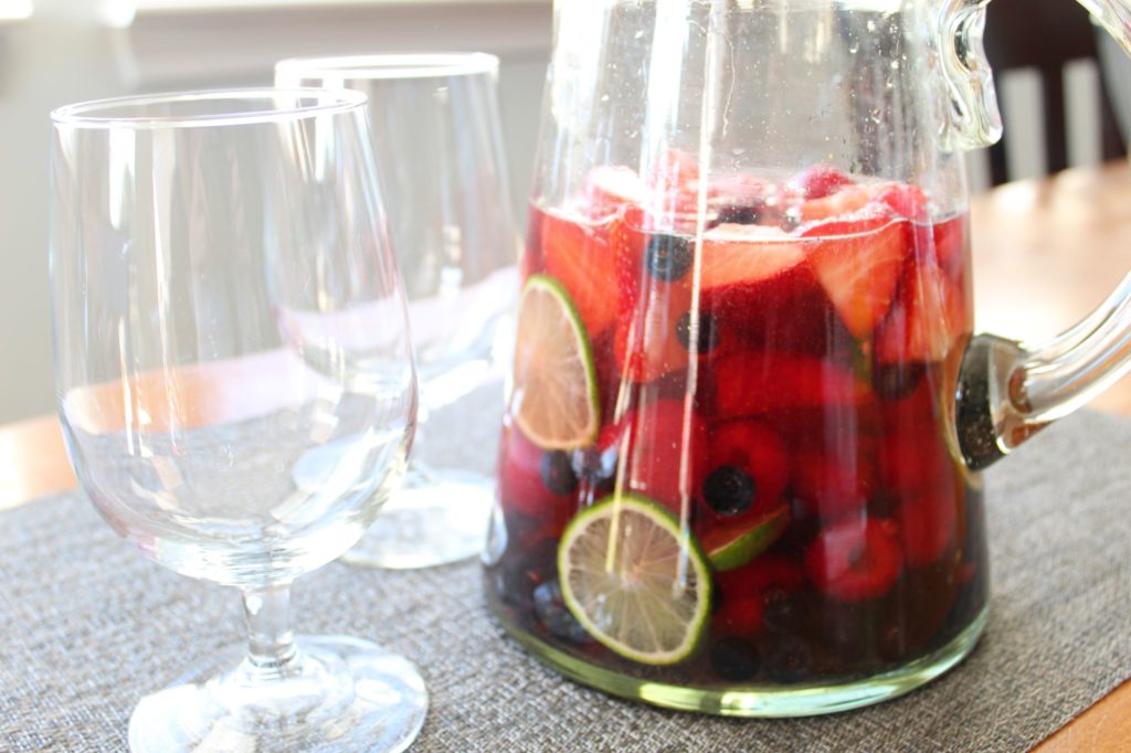 rosé sangria pitcher